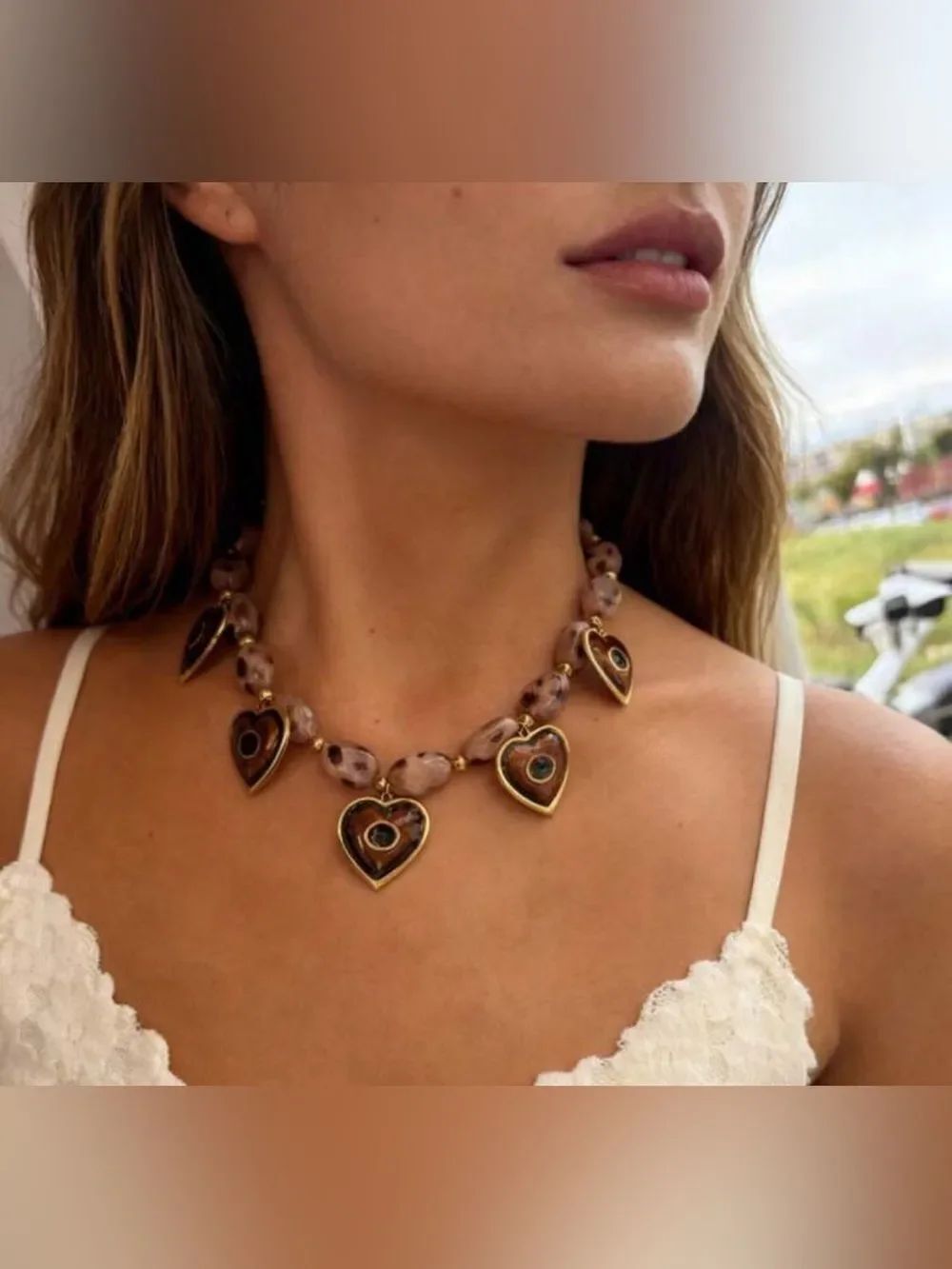 Boho Heart Necklace Q1114